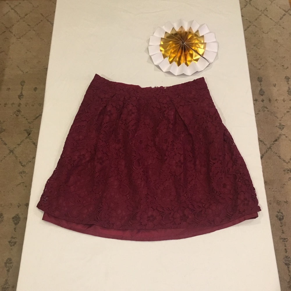Jcrew lace skirt, size 0